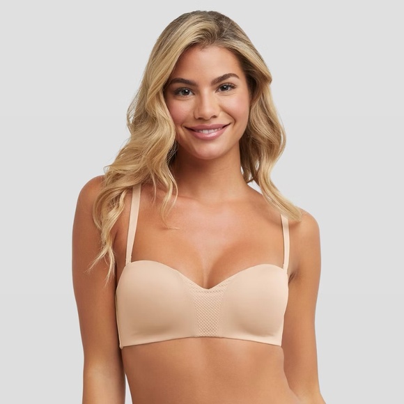 NWT Maidenform Wireless Strapless Bra in Beige Size 38D - Picture 2 of 13